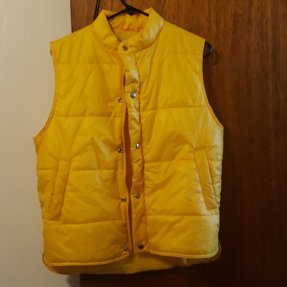 LS|Yellow Puffer Gist/Puffer Vest/jacket